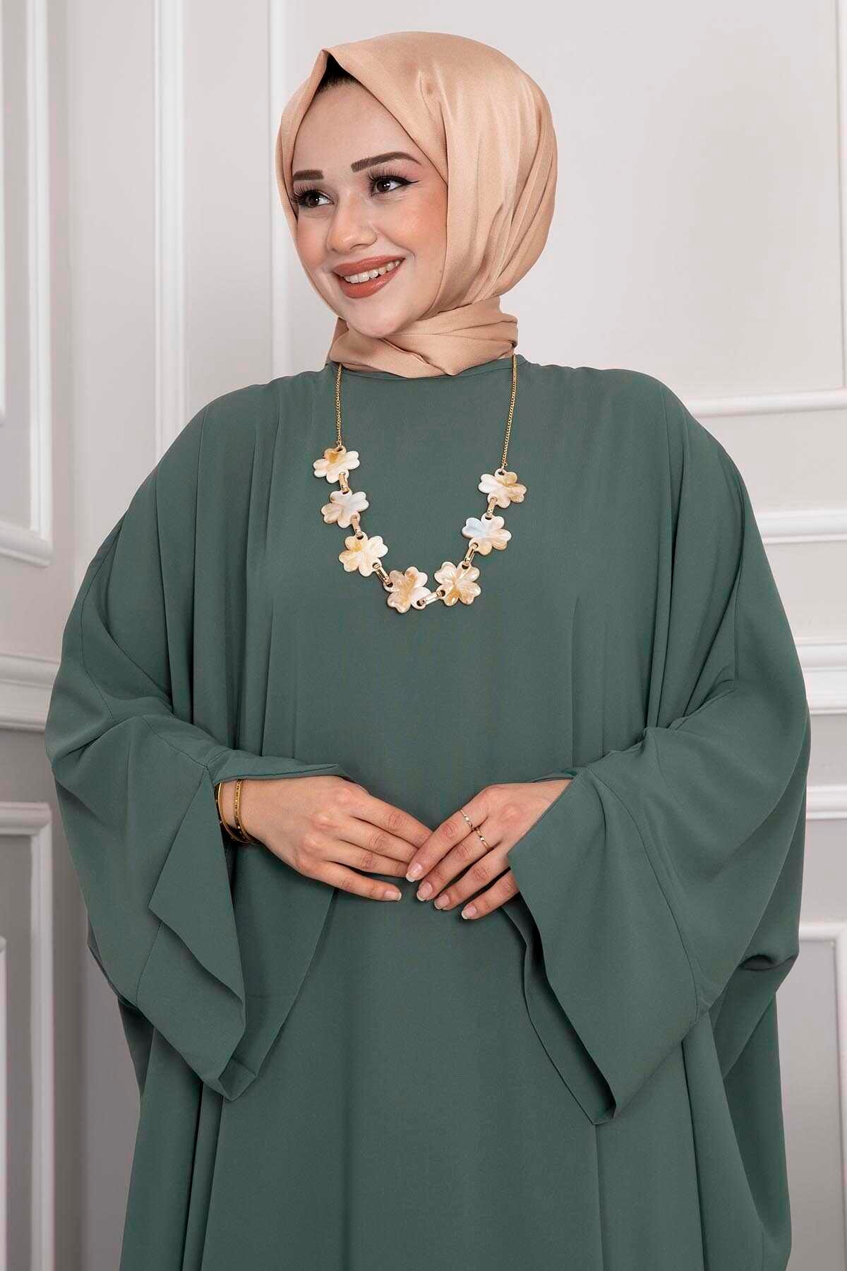 Ceyda Tesettür Abaya Mint