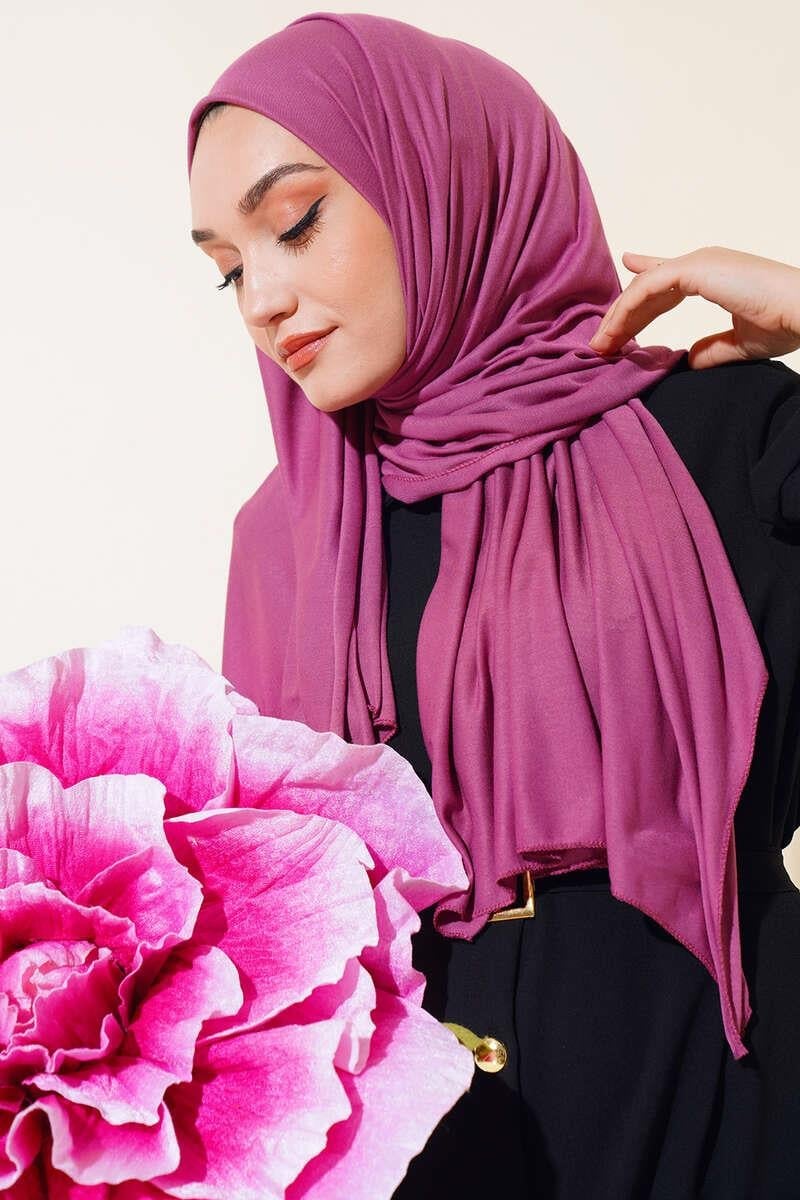 Düz Penye Şal Magenta