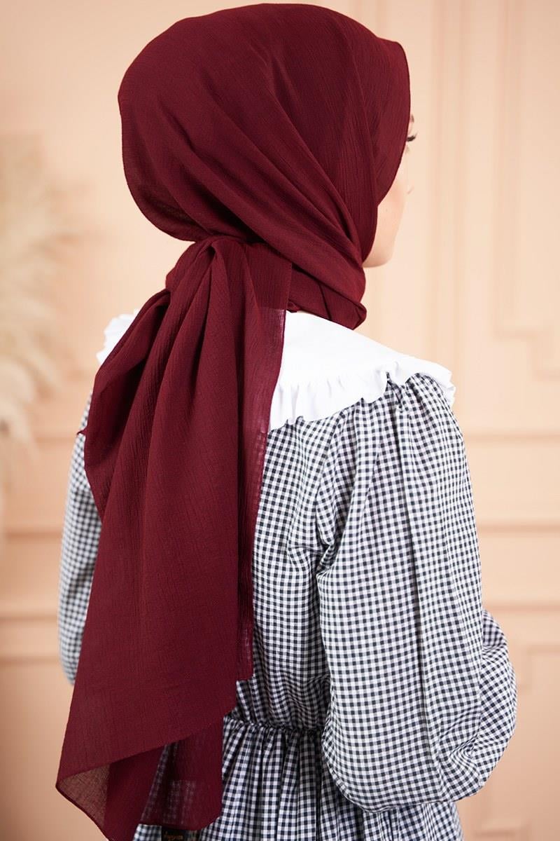 Elegant Serisi Bordo Şal