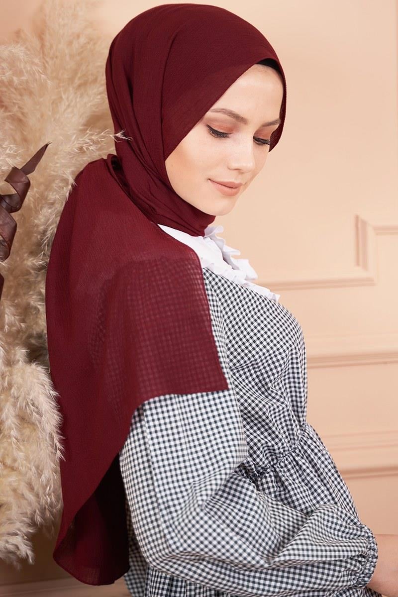 Elegant Serisi Bordo Şal