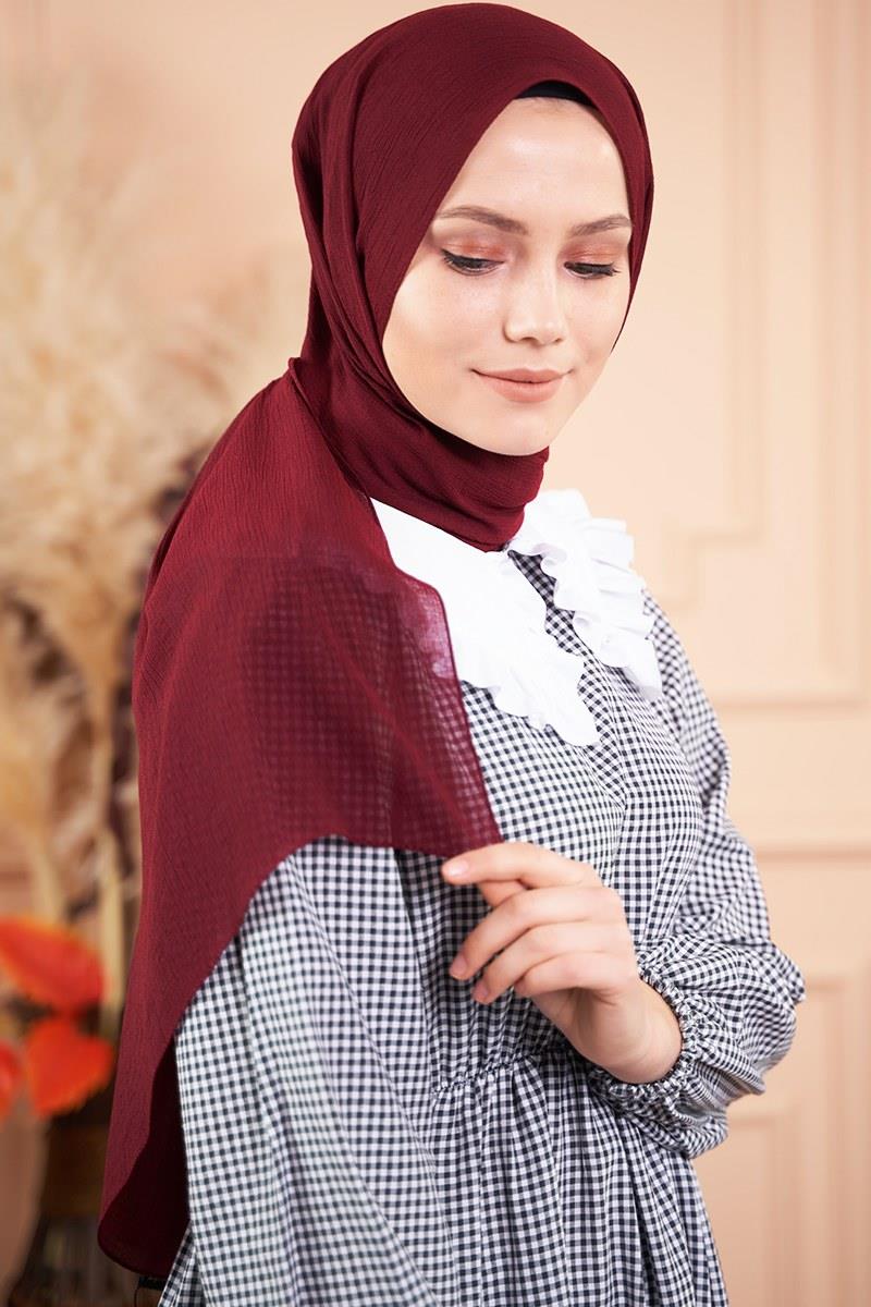 Elegant Serisi Bordo Şal