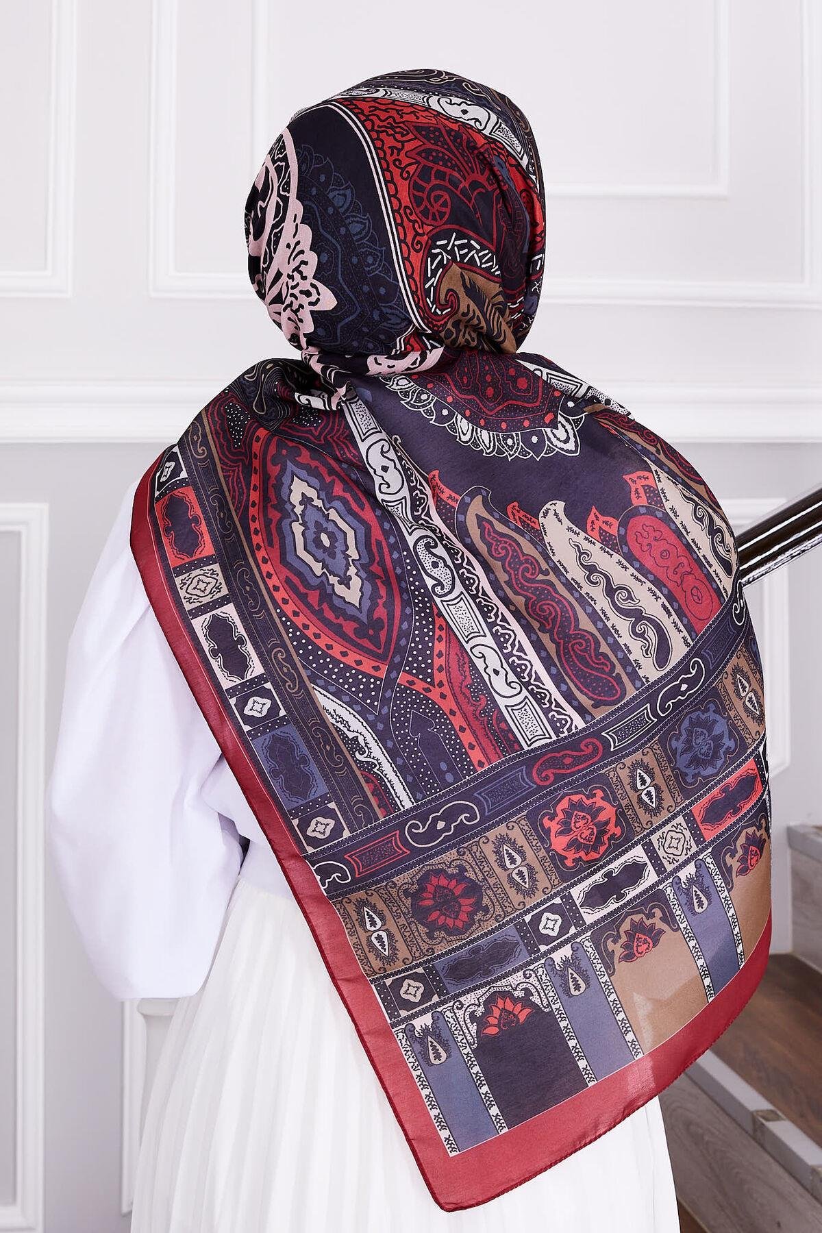Etro Desenli Tesettür Şal -131