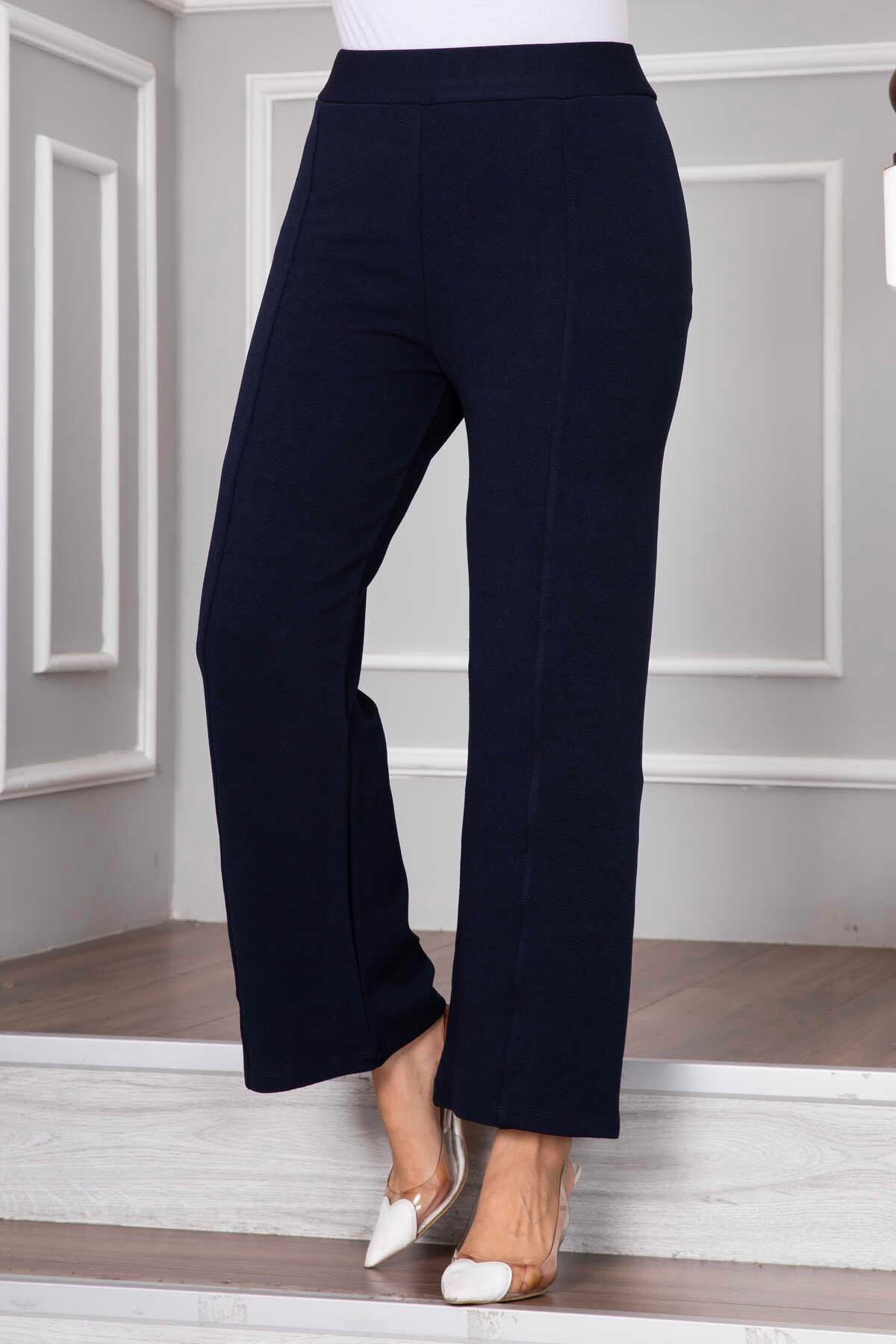Geniş Paça Tesettür Pantolon Lacivert