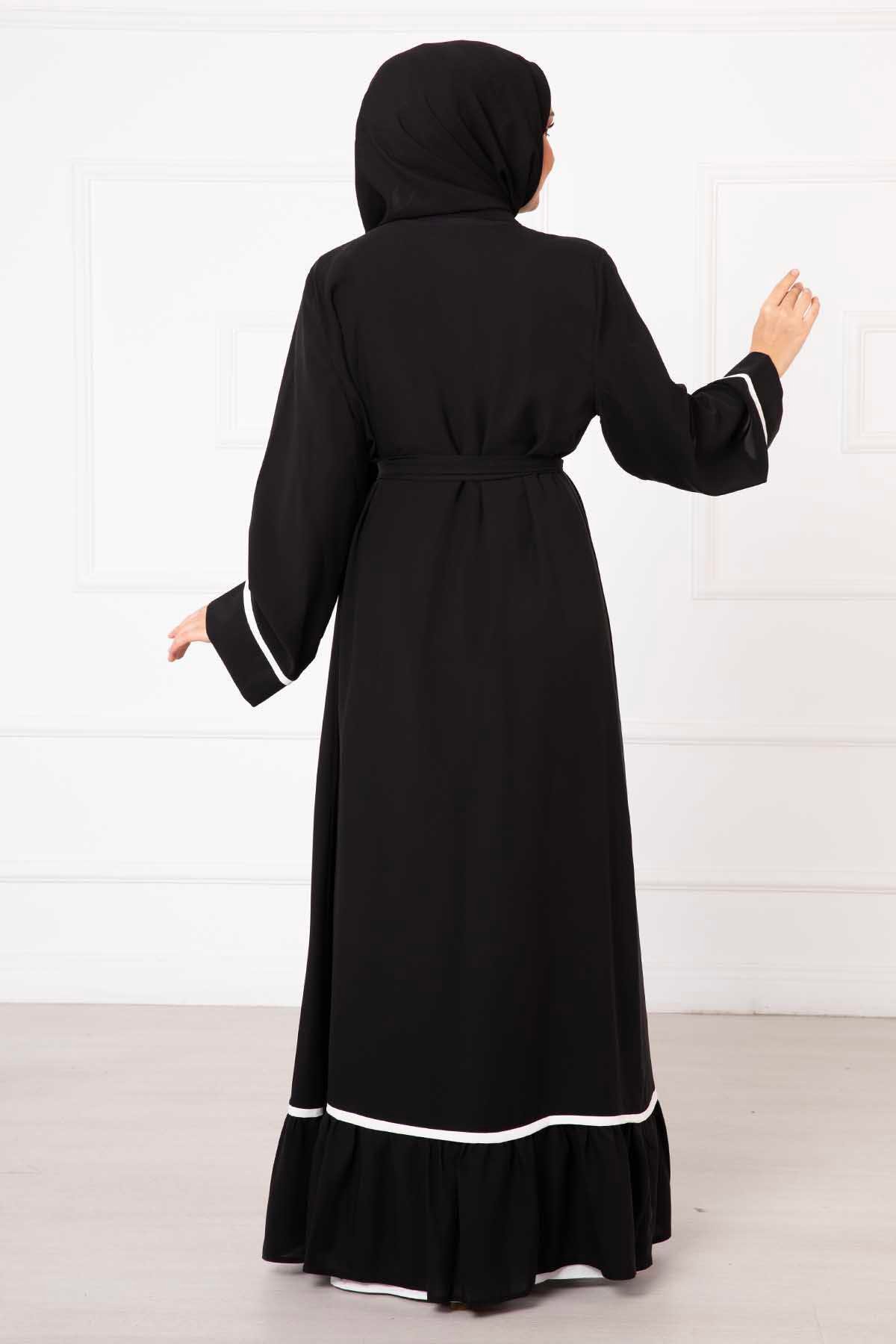 İkili Abaya Takım Siyah