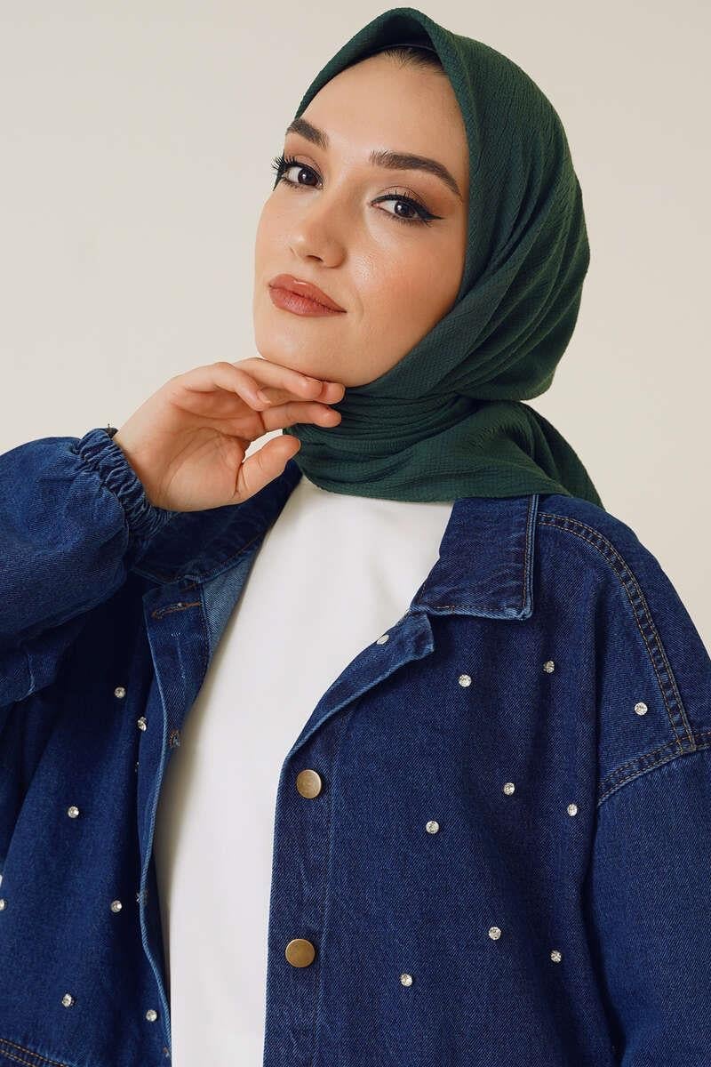 Mio Kare Eşarp Zümrüt Yeşil