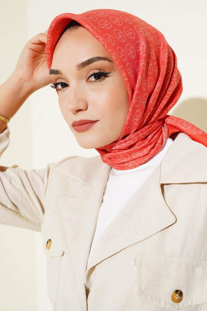 MK Desen Soft Eşarp Oranj
