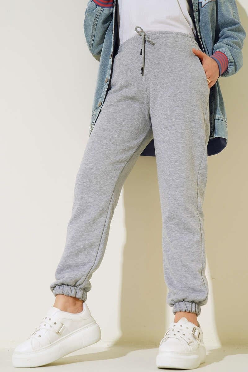 Üç İplik Jogger Pantolon Gri