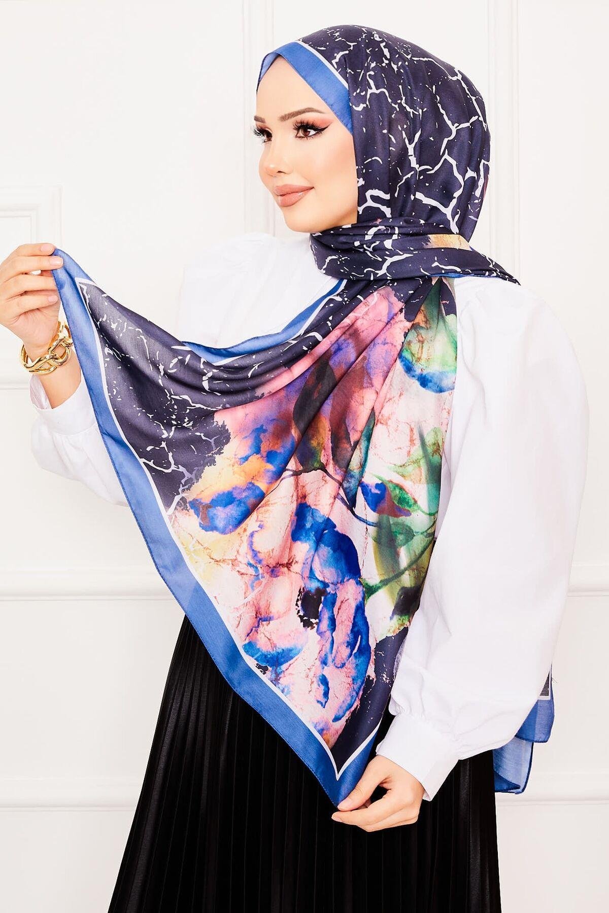 Yaprak Desen Soft Şal -11