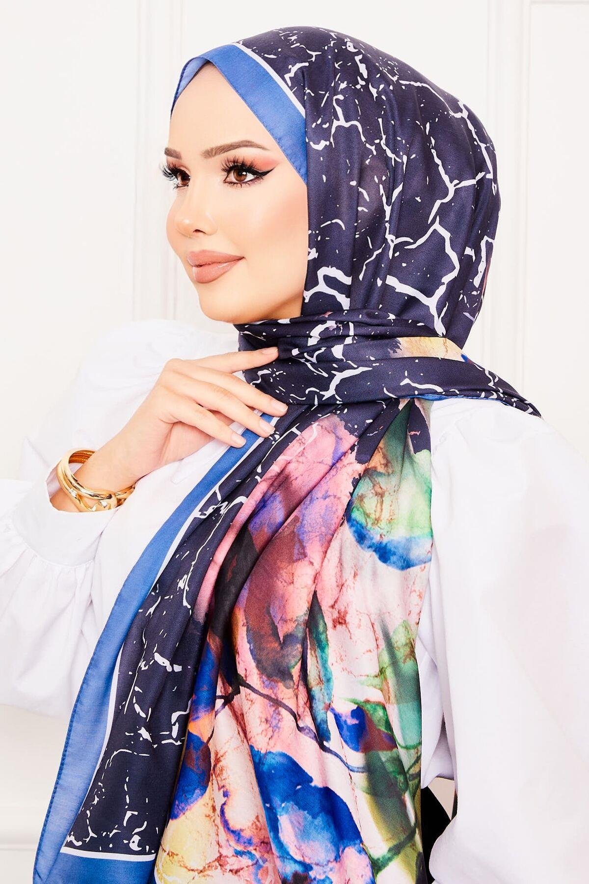 Yaprak Desen Soft Şal -11