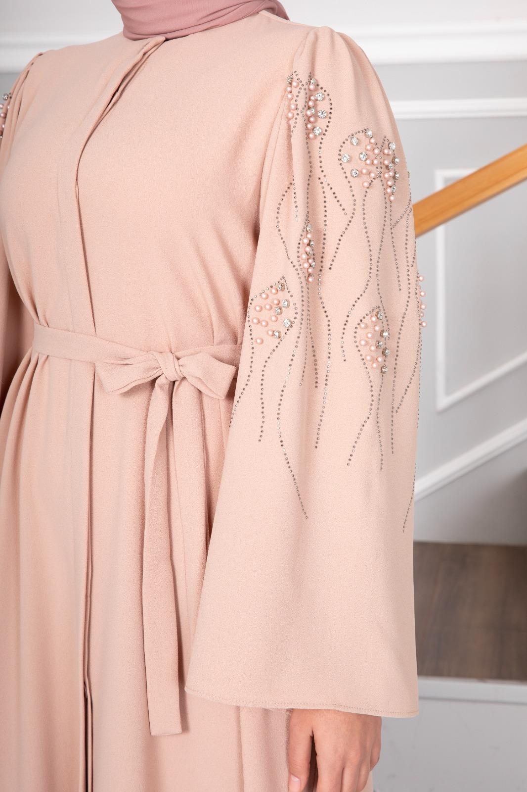Zehra Hijab Abaya Salmon
