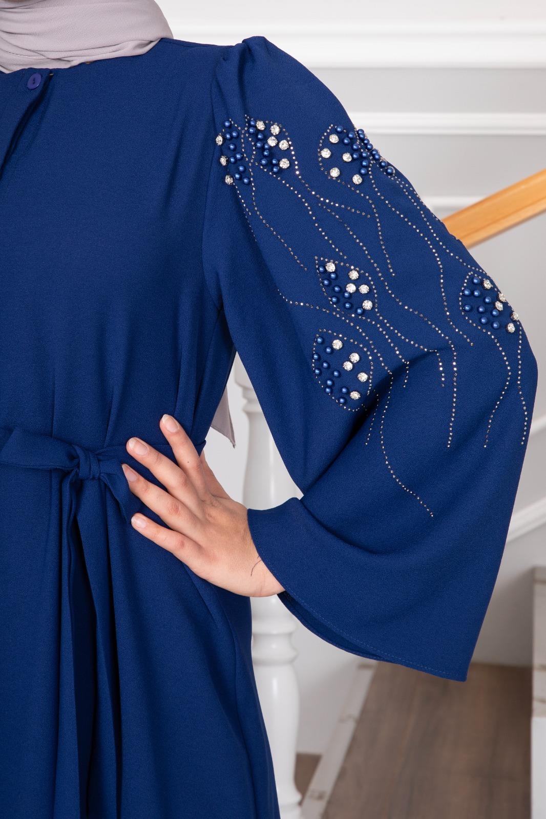 Zehra Modest Abaya Sax Blue