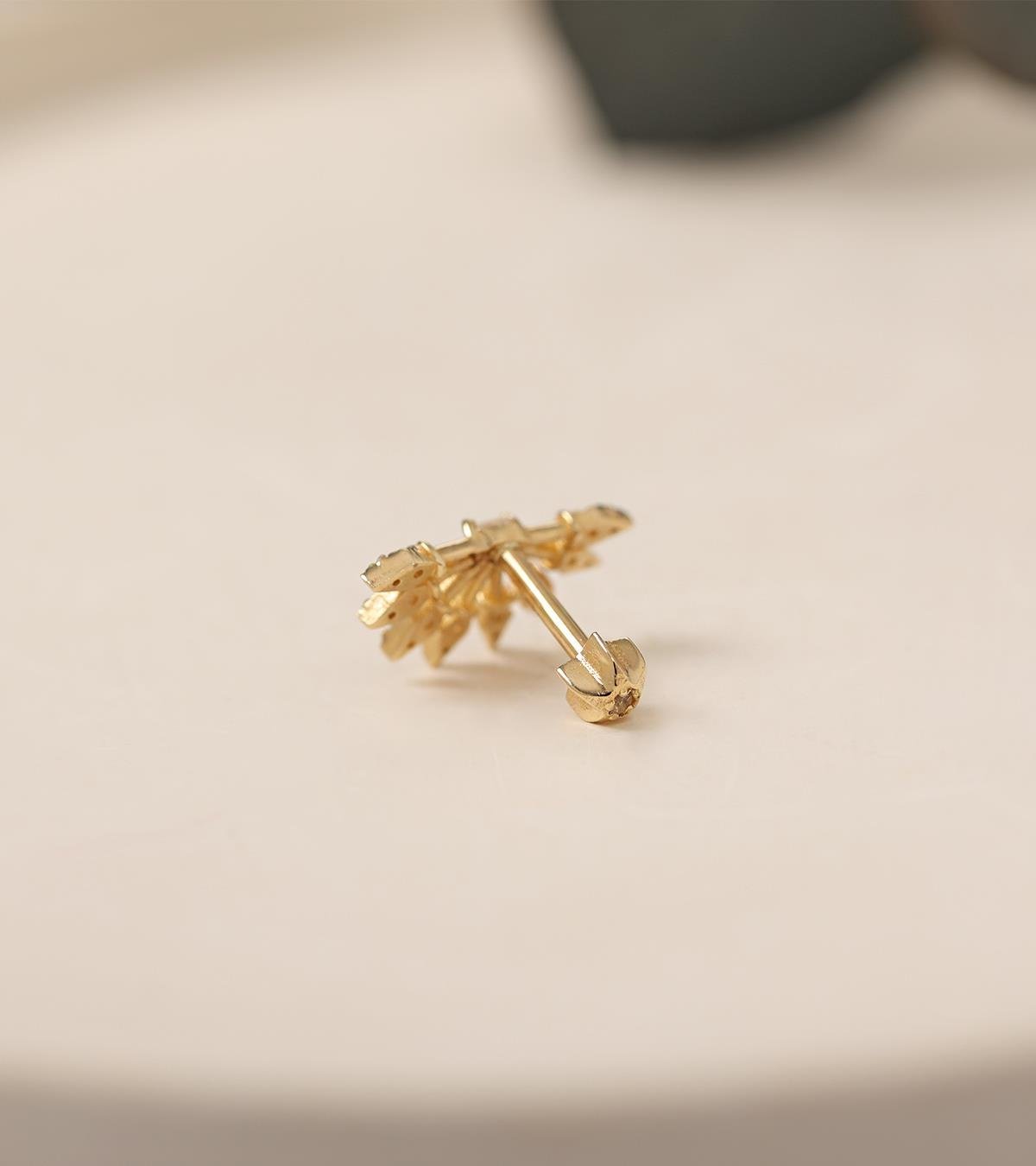 Taşlı Yelpaze Piercing (Tragus)