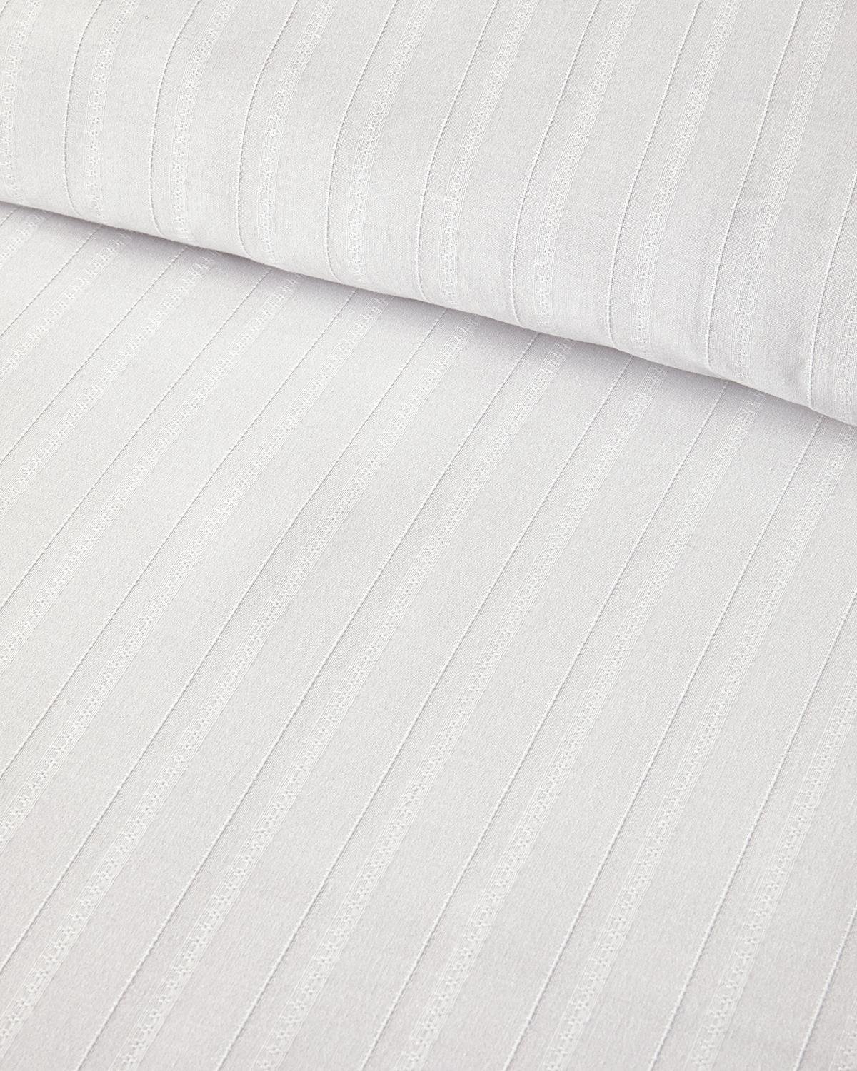  Lenjerie de pat completa pentru doua persoane, Diamond, bumbac-viscoza, 200x220 cm/160x200 cm/50x70 cm, alb