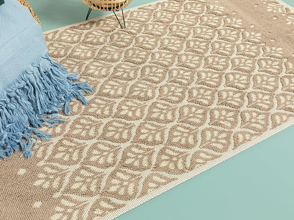 în Rosil Bumbac Covor 80*150 Cm Bej