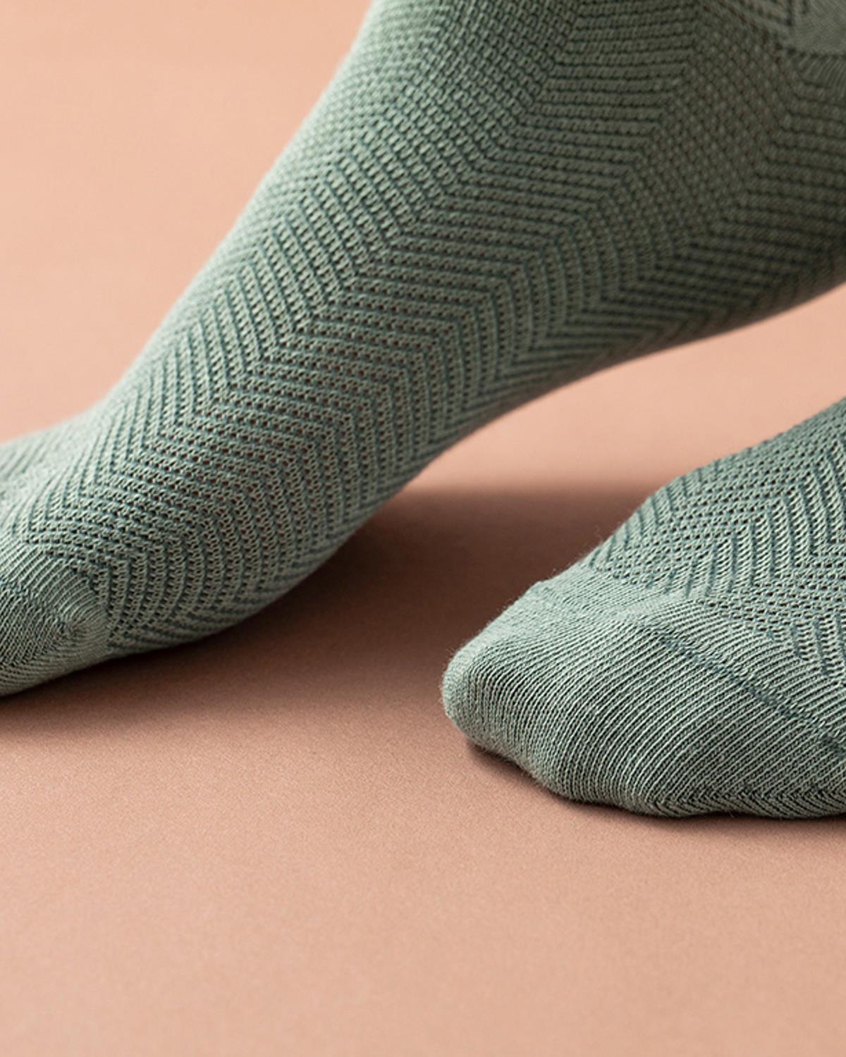 Arbre Cotton Women Ankle Socks 36-40 Green