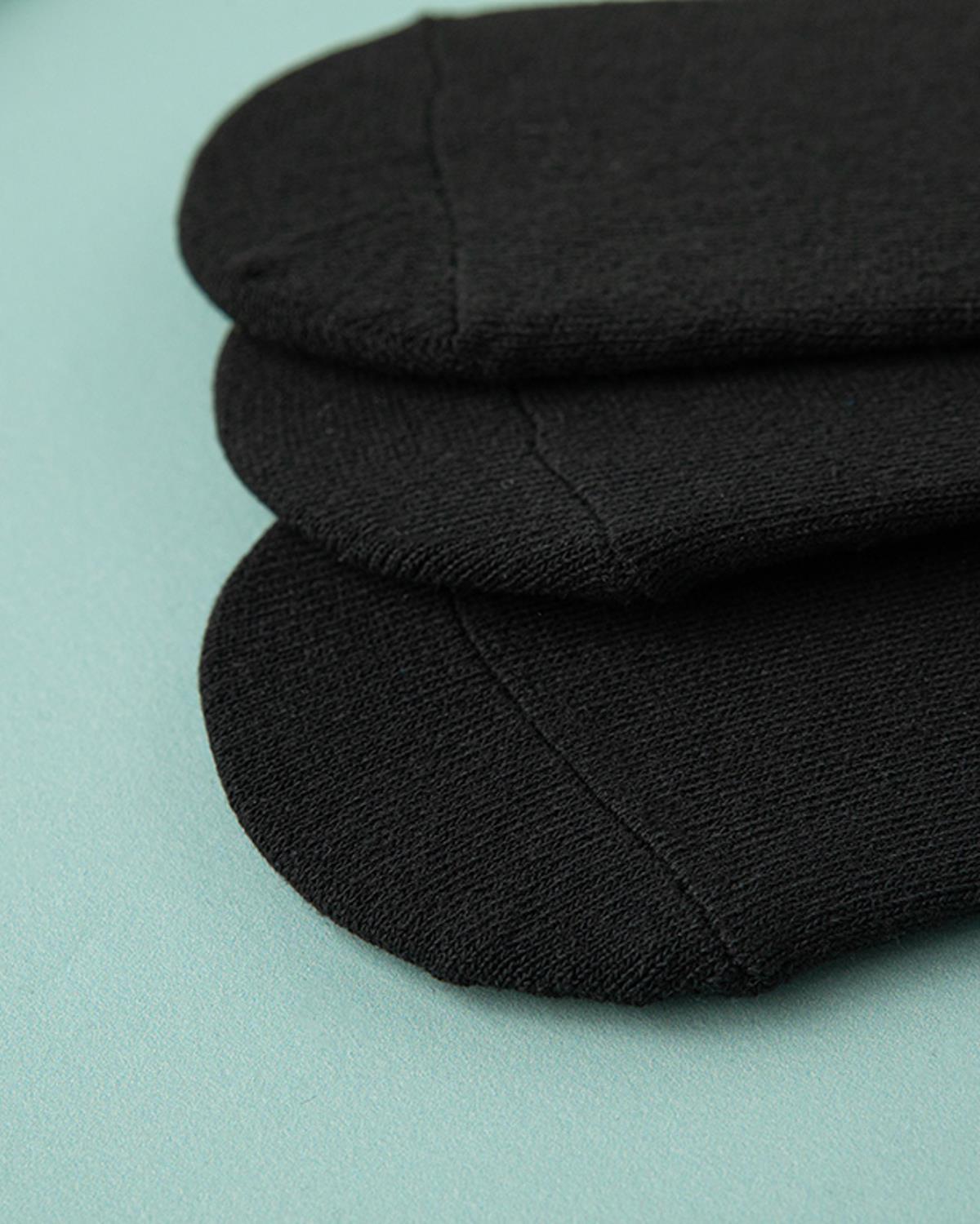 Moi Cotton Polyester Men's 3 Pcs Ballet Socks 40-44 Black
