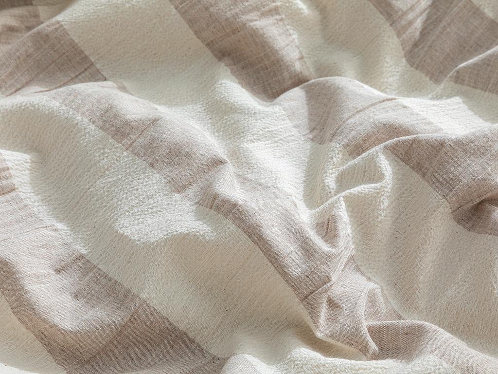 Billowy Set Lenjerie De Pat Dublu - Set Lenjerie De Pat Bumbac Poliester | English Home, 200 x 220 cm, Bej
