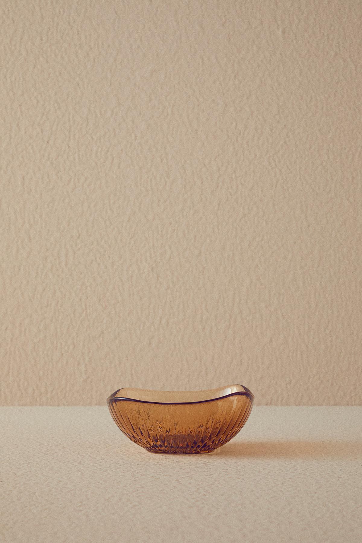 Glass Appetizers 10 cm Brown