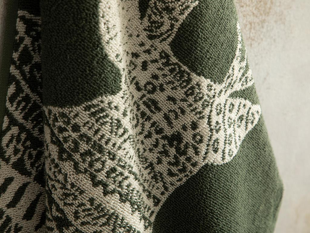 Caribou Prosop De Față, Bumbac, 50*70 Cm, Crem-Roșu
