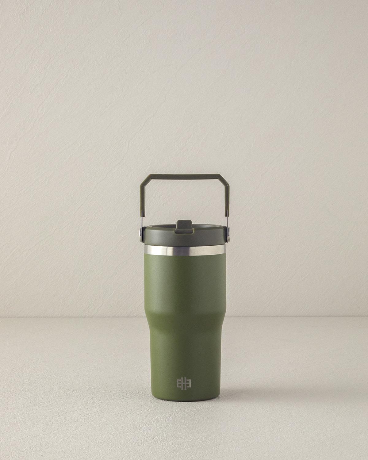Fiera Oțel Inoxidabil Termos 600 ml Verde