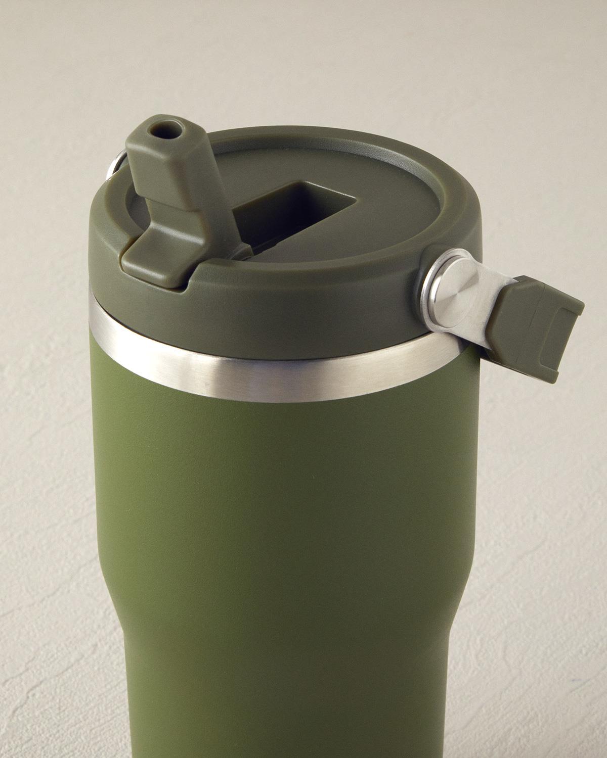 Fiera Oțel Inoxidabil Termos 600 ml Verde