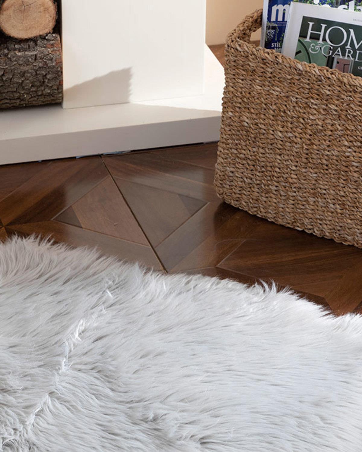 Jade Acrylic Fake  Fur 60x90 cm Gray