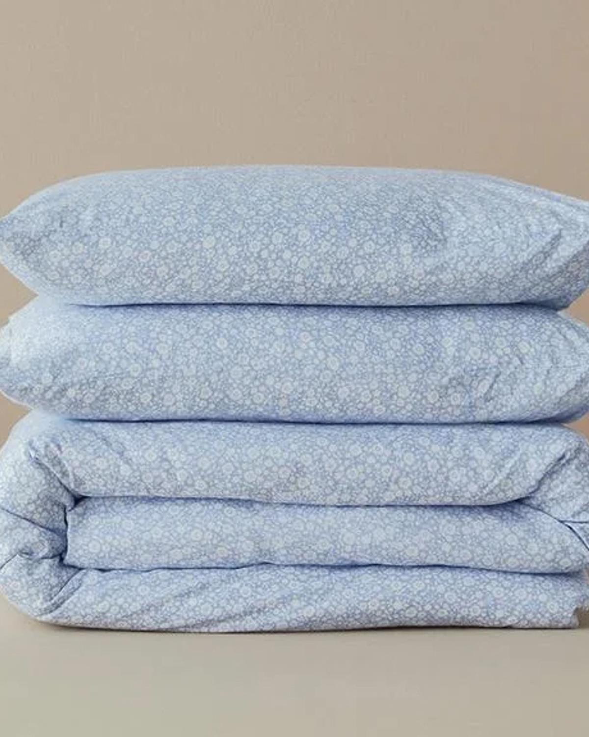 Liberty Blossom Ușor De Calcat Single Set Lenjerie De Pat 160*220 Cm Albastru