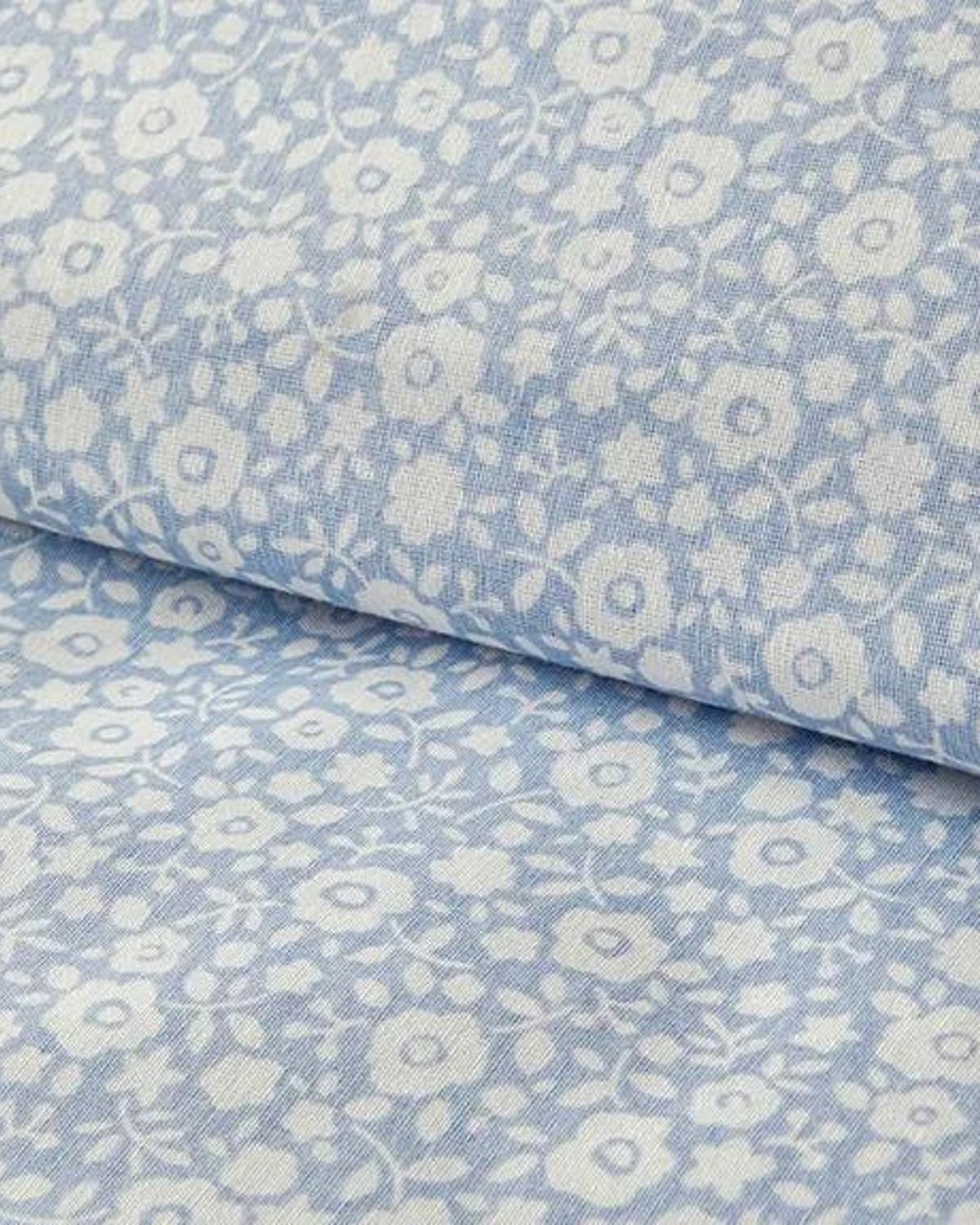 Liberty Blossom Ușor De Calcat Single Set Lenjerie De Pat 160*220 Cm Albastru
