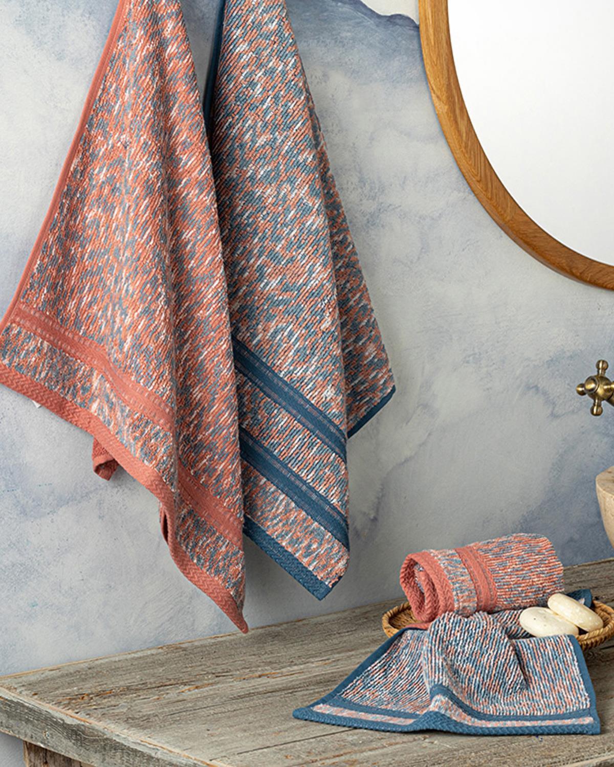 Marlyn Cottony Degrade Face Towel 50x70 cm Blue