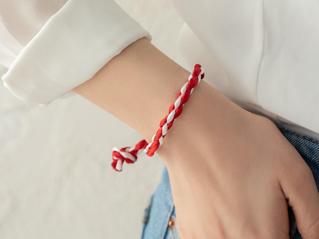 Bracelet L Red-White