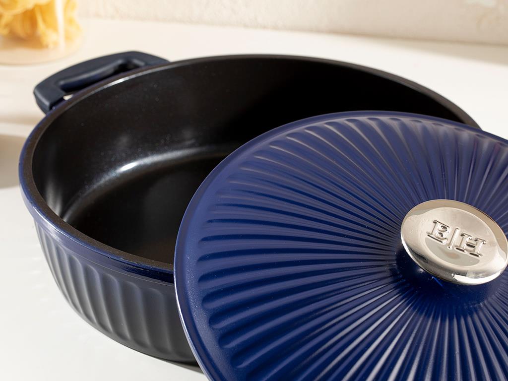 Master Cast Aluminum Casting Small Pan 28 cm Dark Blue