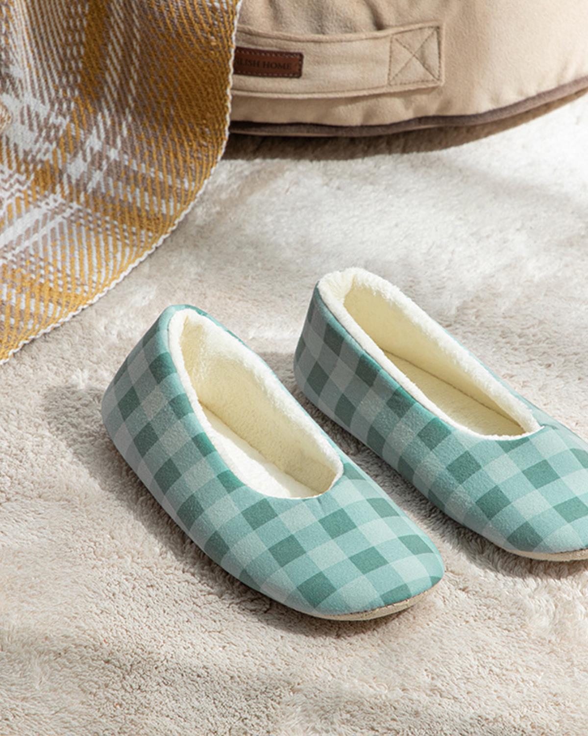 Modern Plaid Women Home Babette 36 Green