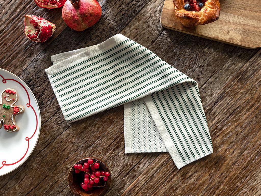 Parallelo Cotton Drying Cloth 30x50 cm Green