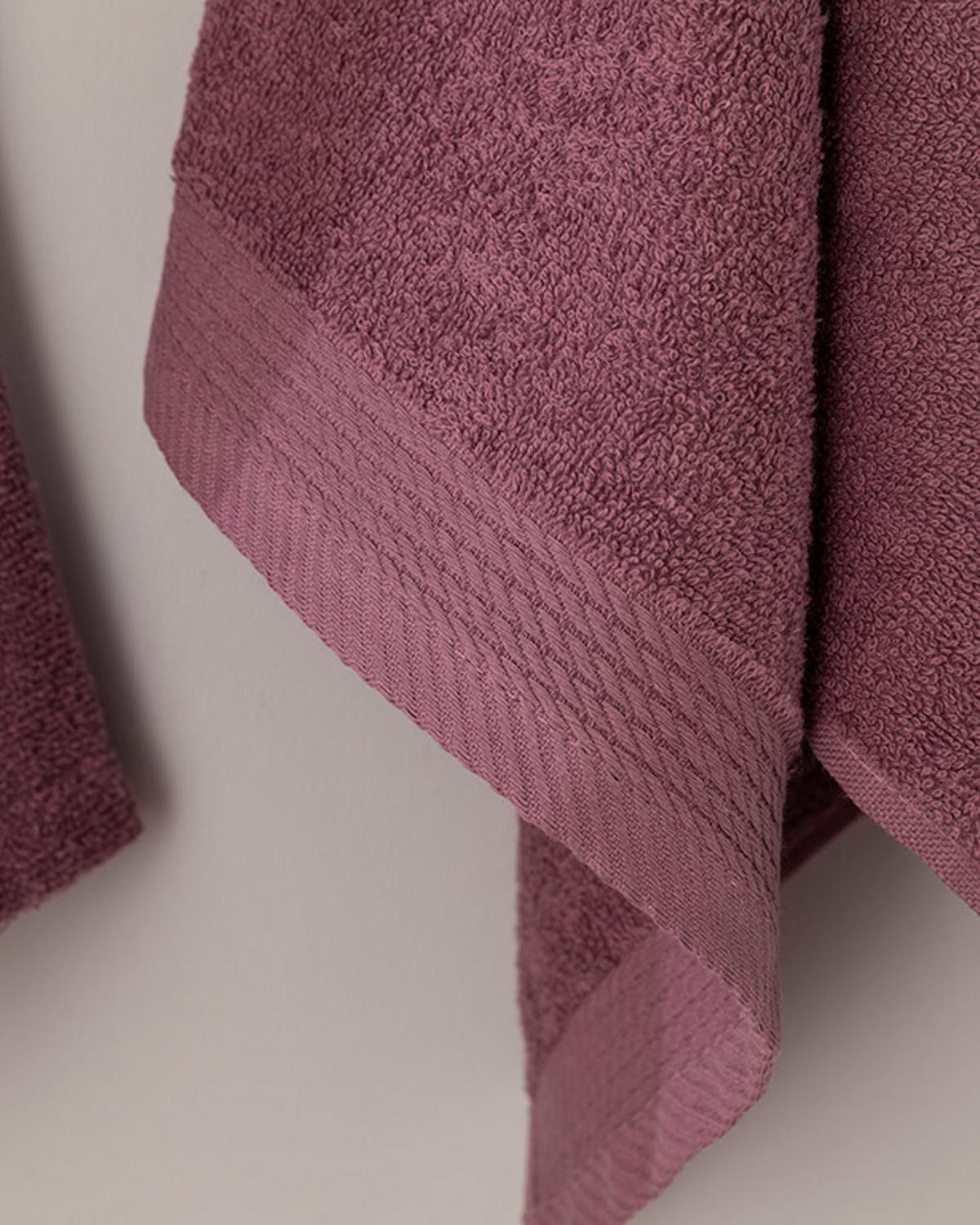 Plain Cu Bumbac Cu 2 Piese Set Halat S-M Culoarea Trandafirului Uscat.