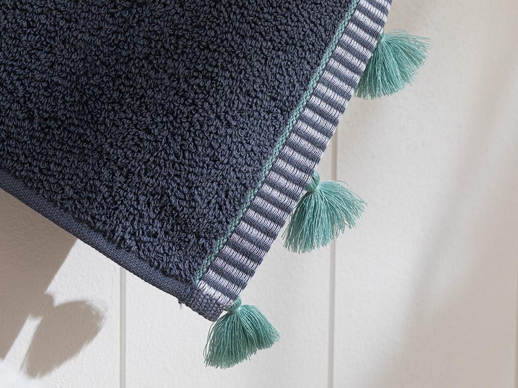 Relift Cottony Fringed Face Towel 50x70 cm Anthracite