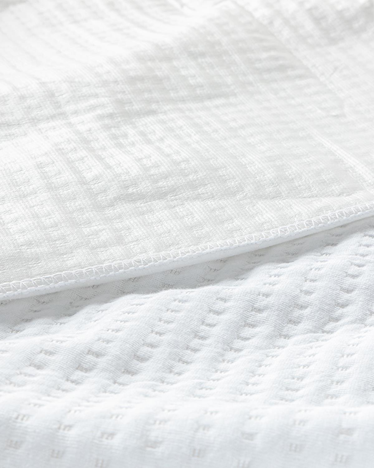 Deluxe Polyester For One Person Mattress Pad 140x200 + 30 cm White