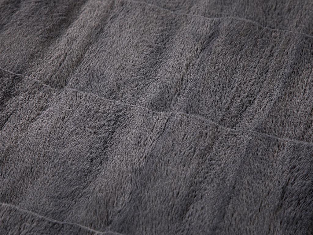 Rabbit Wave Covor, Poliester, 120*180 Cm, Gri Închis