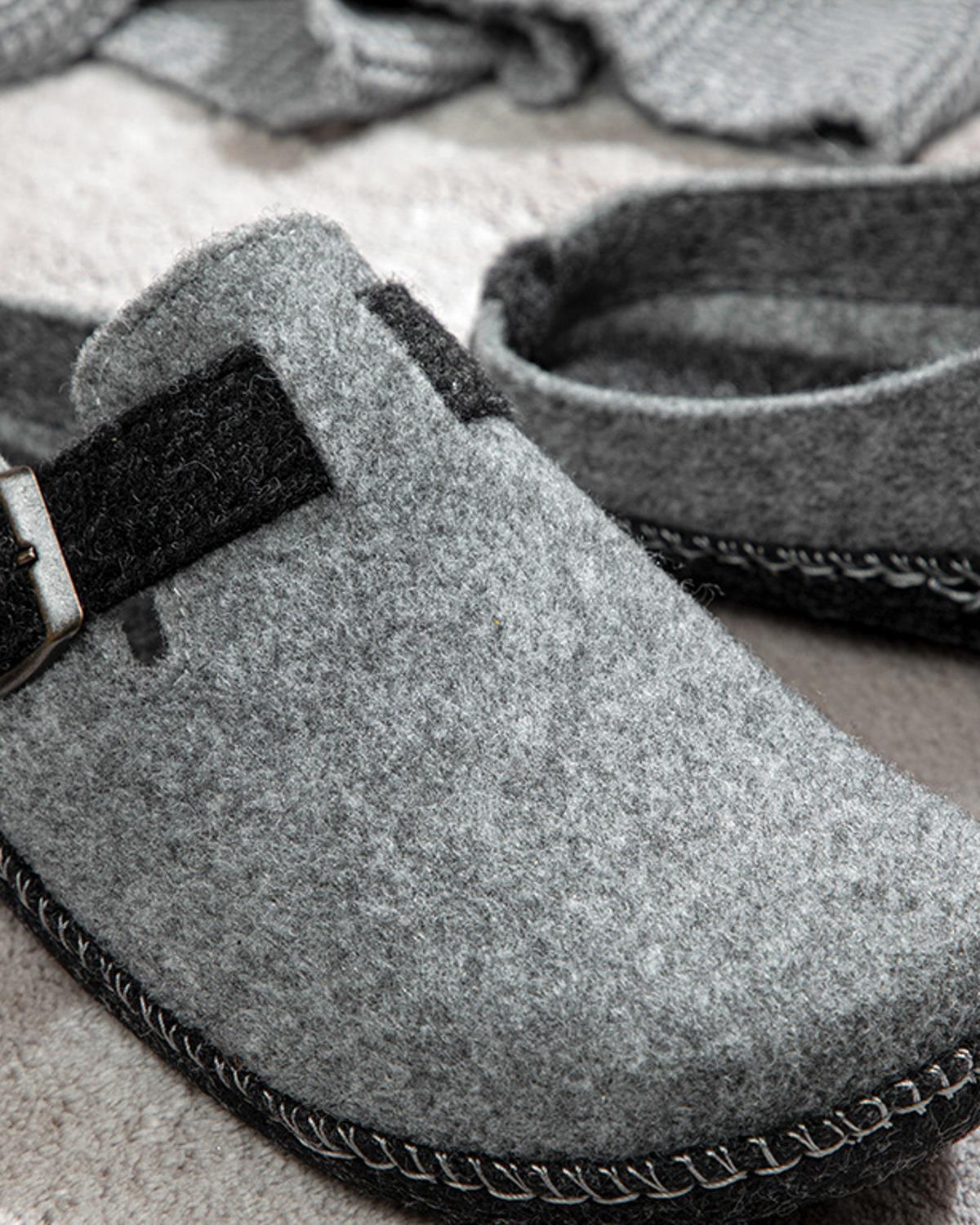 Relax felt Men's Home Slippers 42 Gray
