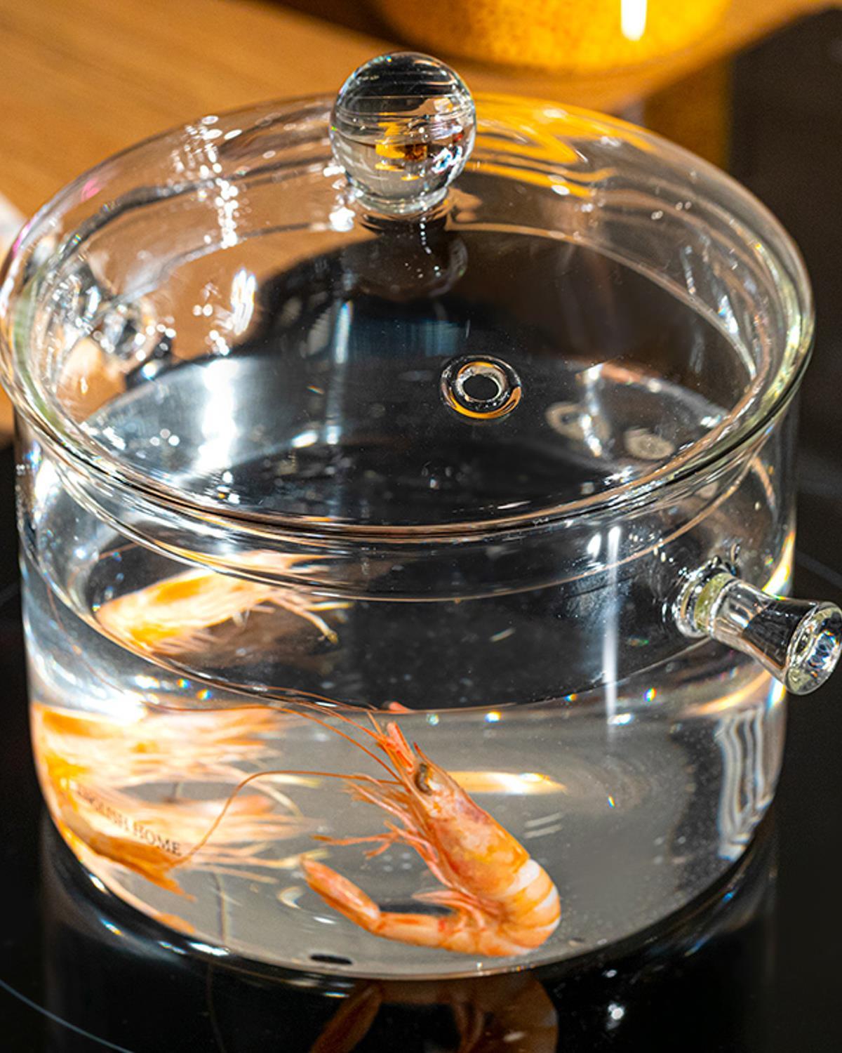 Roselle Sticlă Borosilicată Cratiță 1450 ml Transparent