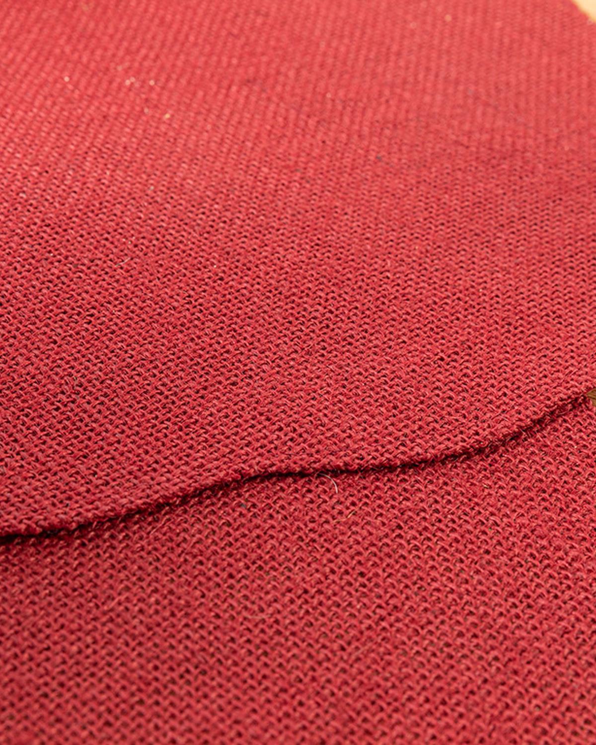 Floraison Jute 2 Set Place Mat 38 cm Claret Red