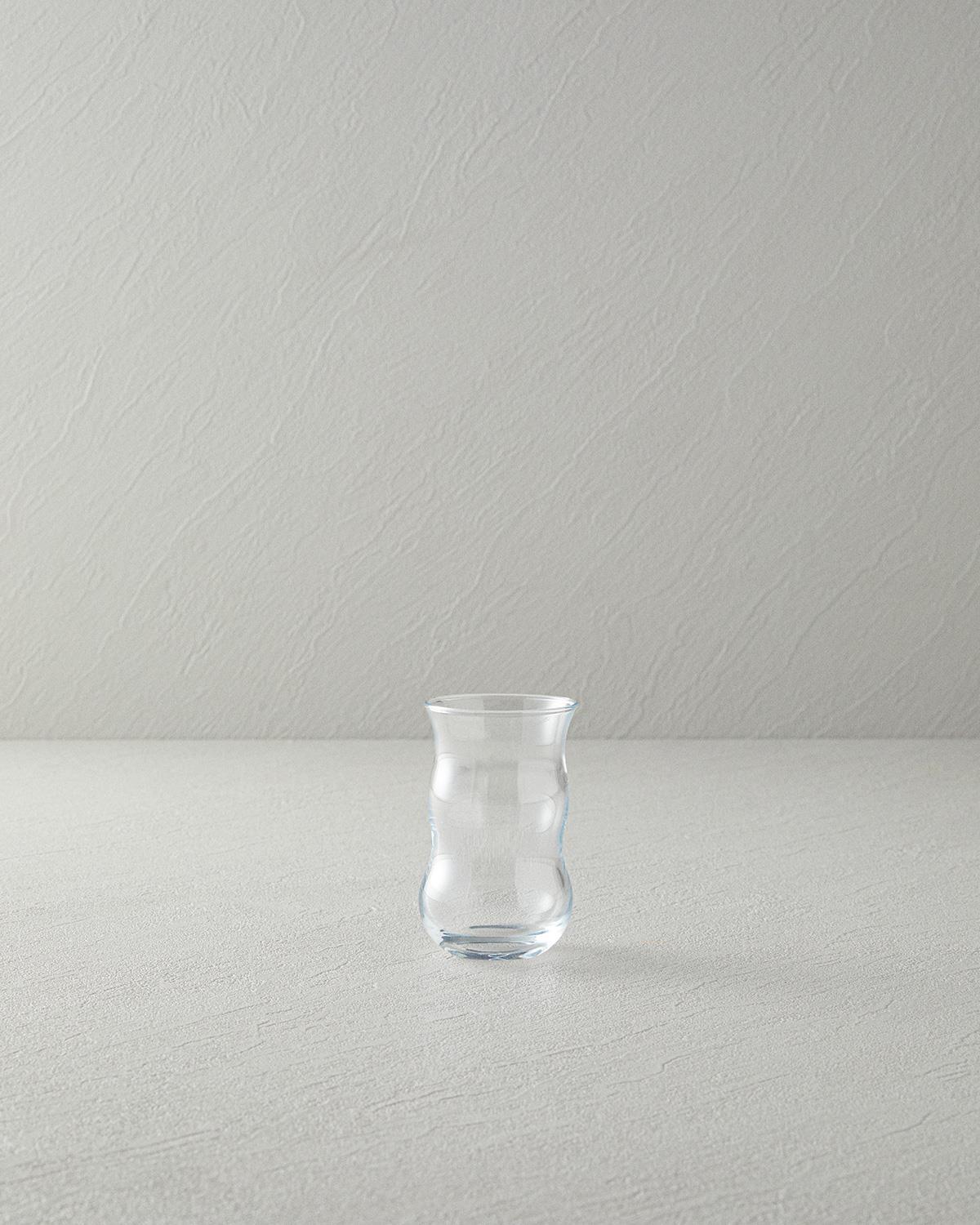Set 6 Pahare de ceai, Classy, sticlă, 140 ml, transparent
