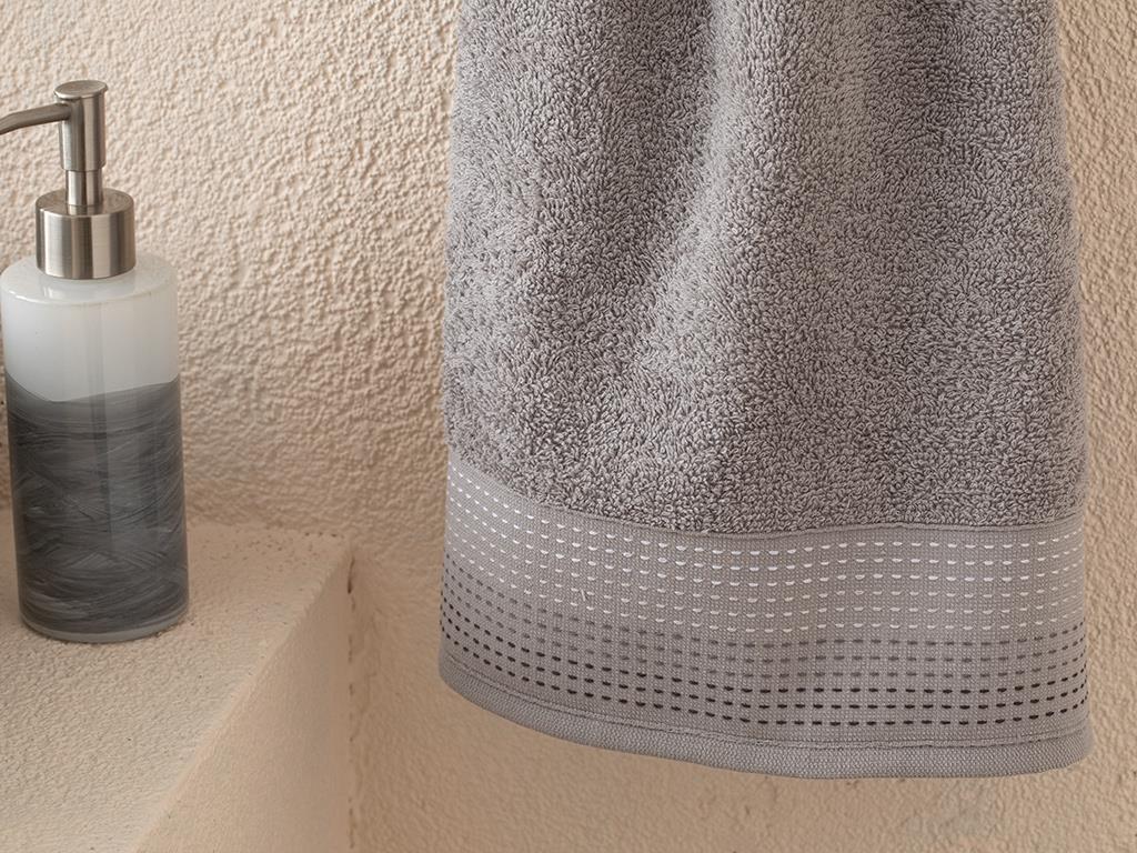 Stripes Striped Face Towel 50x76 cm Gray