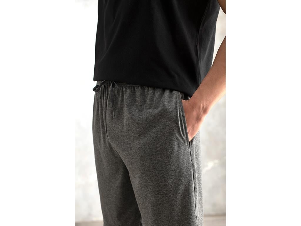 weekend mode Combed Cotton Men's Pajama Set XXL Anthracite