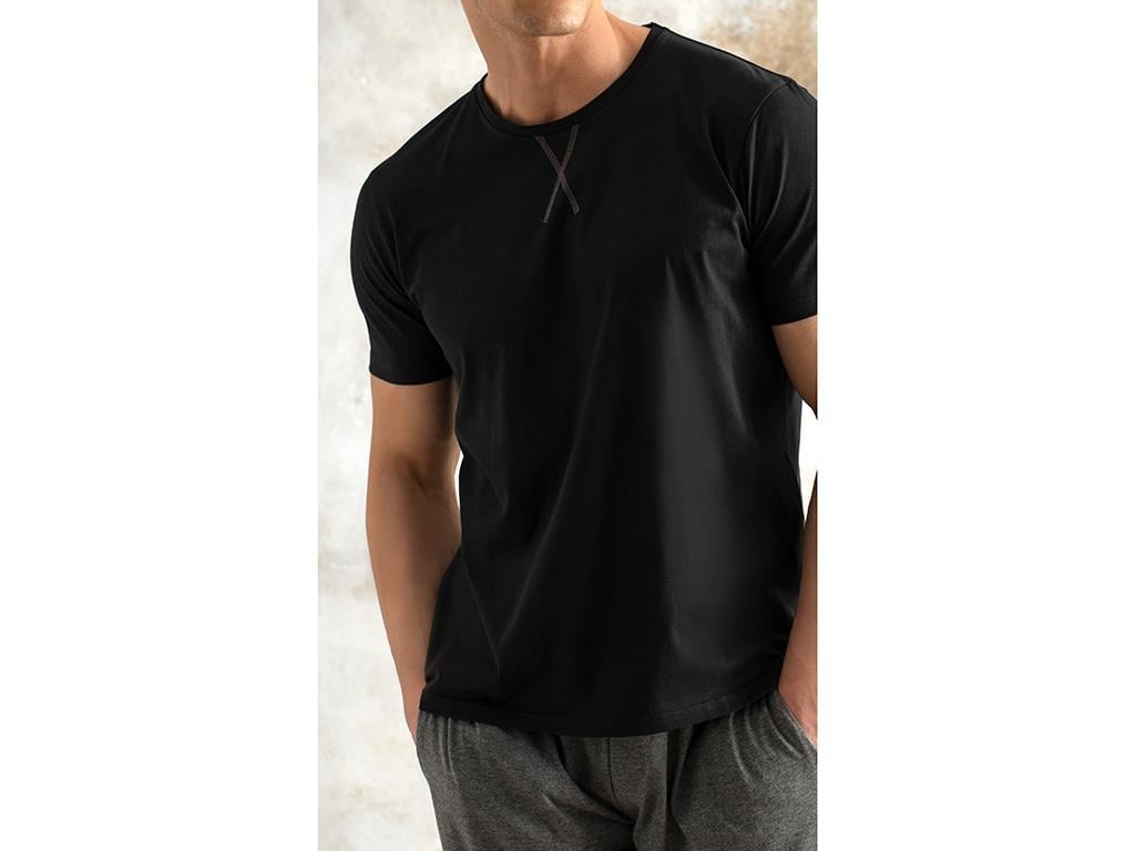 weekend mode Combed Cotton Men's Pajama Set XXL Anthracite