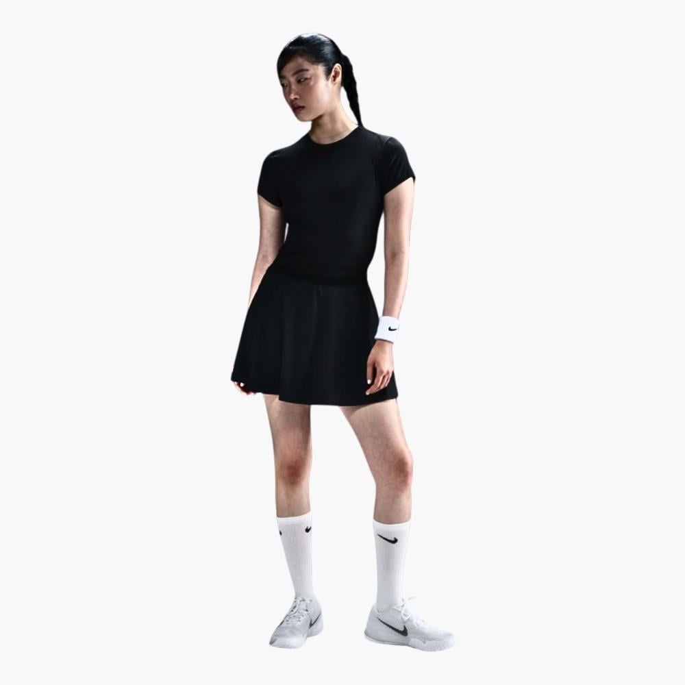 NikeCourt Advantage Dri-FIT Tenis T-Shirt - Siyah