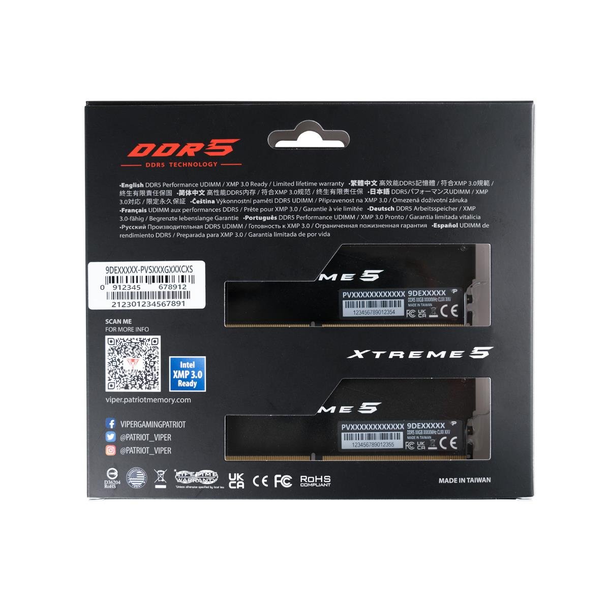 32GB PATRIOT DDR5 PVX532G70C32K 7000MHz 2x16 CL32