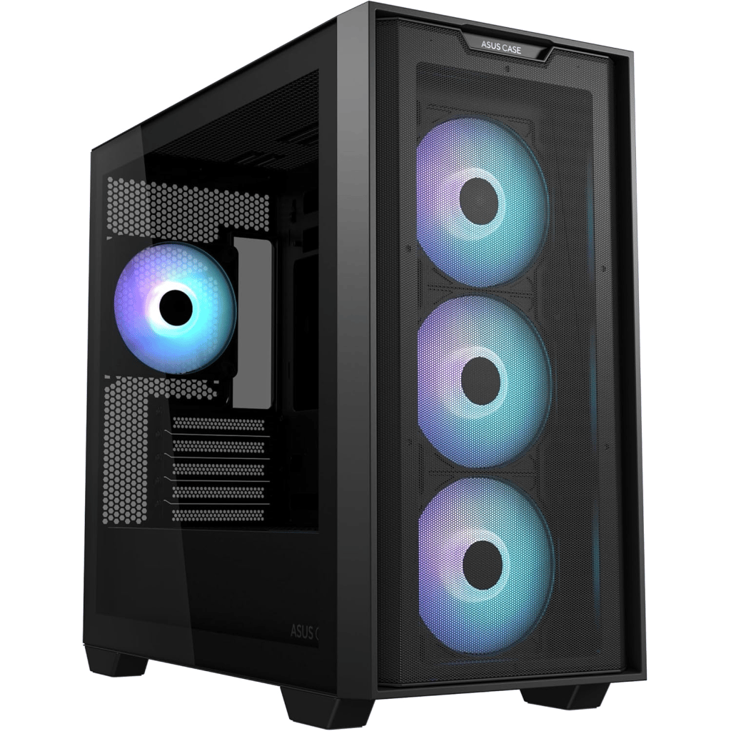 ASUS A21 PLUS, PSU YOK, Tempered Glass, ARGB, Micro ATX, GAMING KASA