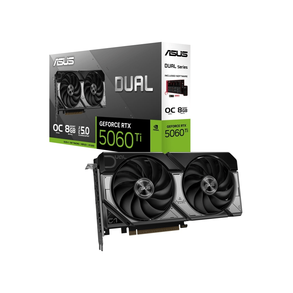 ASUS DUAL-RTX5060TI-O8G, 8Gb, 128Bit, GDDR7, 1xHDMI, 3xDP GAMING Ekran Kartı