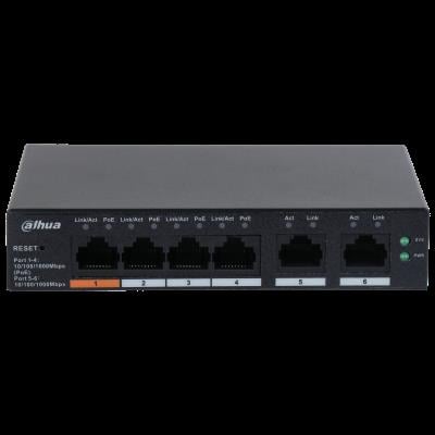 DAHUA CS4006-4GT-60 4 PORT 4XGE-2XGE YÖNETİLEBİLİR 60W POE SWİTCH