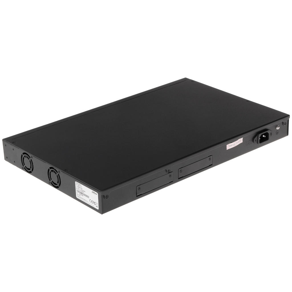 DAHUA S3226-24ET-240, 24 Port, MegaBit, 24 Port PoE, 240W, +2 Port Gigabit Combo SFP, Longe Range 250Mt., Yönetilemez, Rack Mount Switch